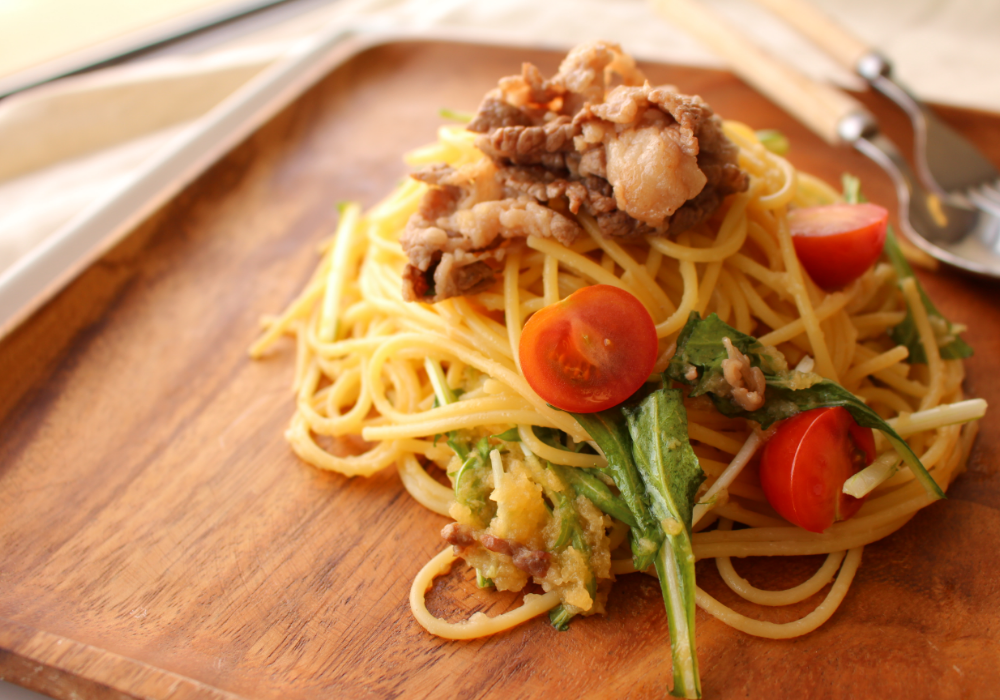 しほろ牛の和風さっぱりパスタ